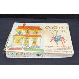 Cootie House Board Game 1966 Schaper Manufacturing Vintage *Not Complete!